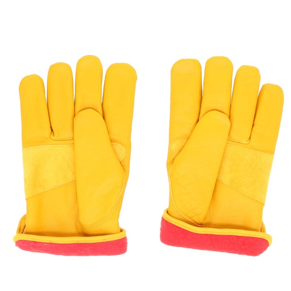 Fleece-Lined Leather Work Glove, XL